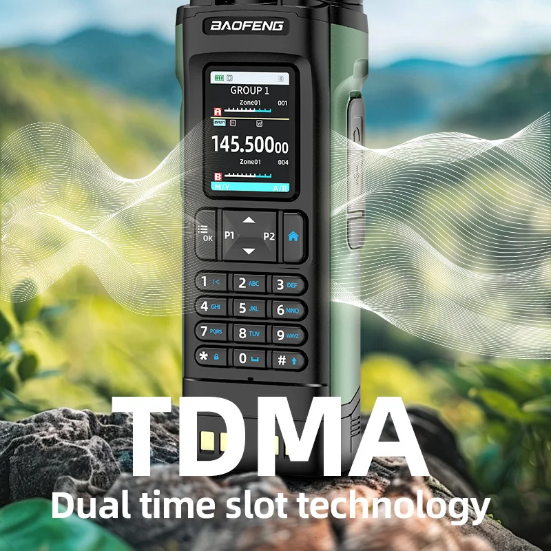New BAOFENG DM32 Walkie Talkie DMR GPS 10W Programming Multi Band Wireless Copy Frequency Type-C UV32 Ham 2 Way Ra