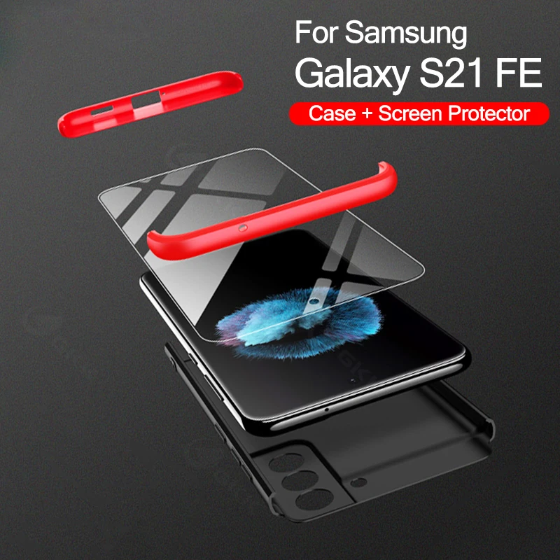 

GKK For Samsung Galaxy S21 FE Plus Ultra Case 360 degree Protection Anti-knock Hard PC Case For Samsung S21 FE Plus Ultra Cover