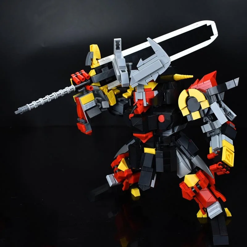 Экшн-фигурка строительные блоки игрушка 24 см механический воин игрушки для детей