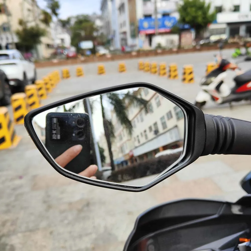 Выпуклое зеркало для мотоцикла увеличивающее вид заднего вида боковое объектив