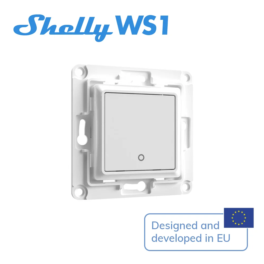 

Настенный переключатель Shelly, белый/черный