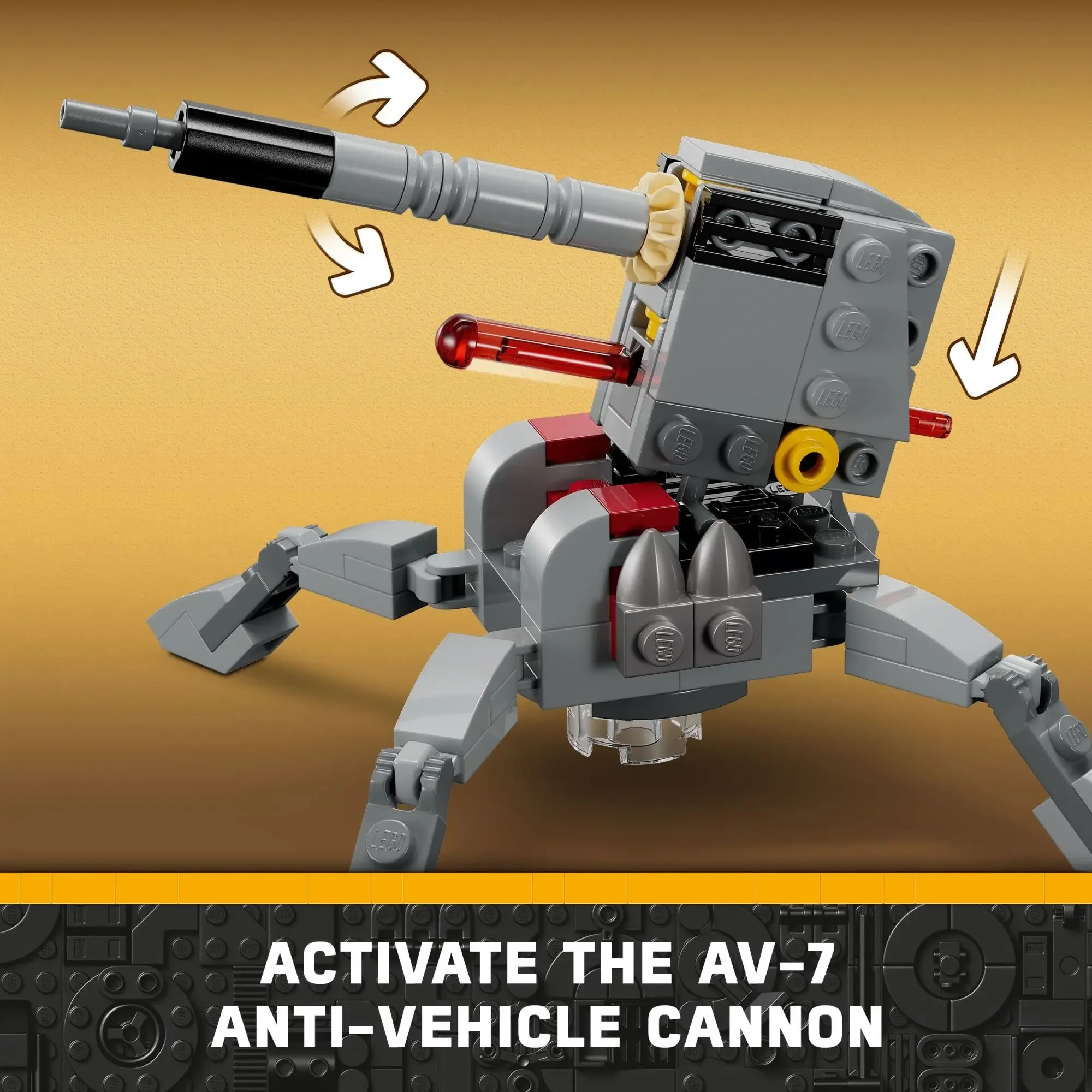 LEGO Star Wars 501st Clone Troopers Battle Pack 75345 Набор игрушек с AV-7 Антиавтомобильной пушкой