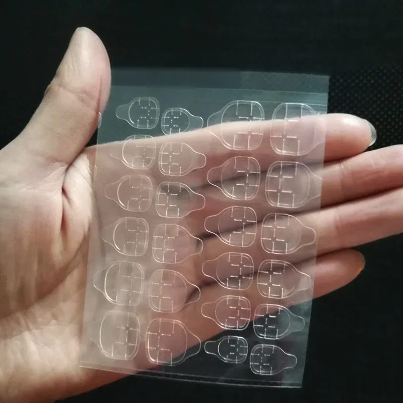 

240/200/120 stück Klar Doppelseitige Kleber Kleber Aufkleber Klebeband Transparent Nagel Kleber Für Gefälschte Nägel Kunst