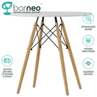 Cтол Barneo T-8 94923 белый  интерьерный  дизайнерский  столешница МДФ производим любой цвет по RAL ножки бук