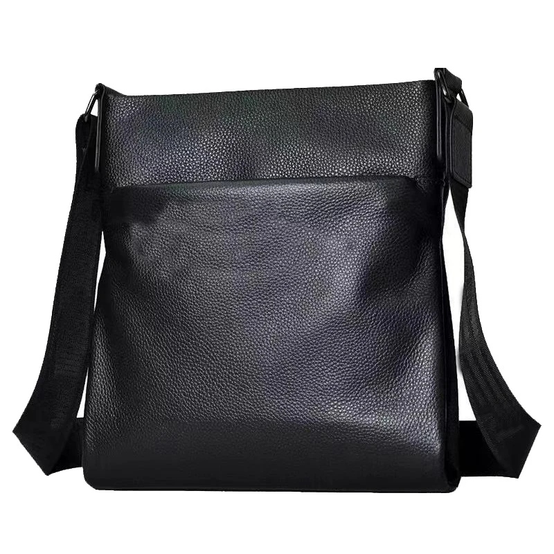 

AETOO Leather men's bag Single shoulder bag Crossbody bag vertical bag briefcase men's business cow skin bag leisure backpack