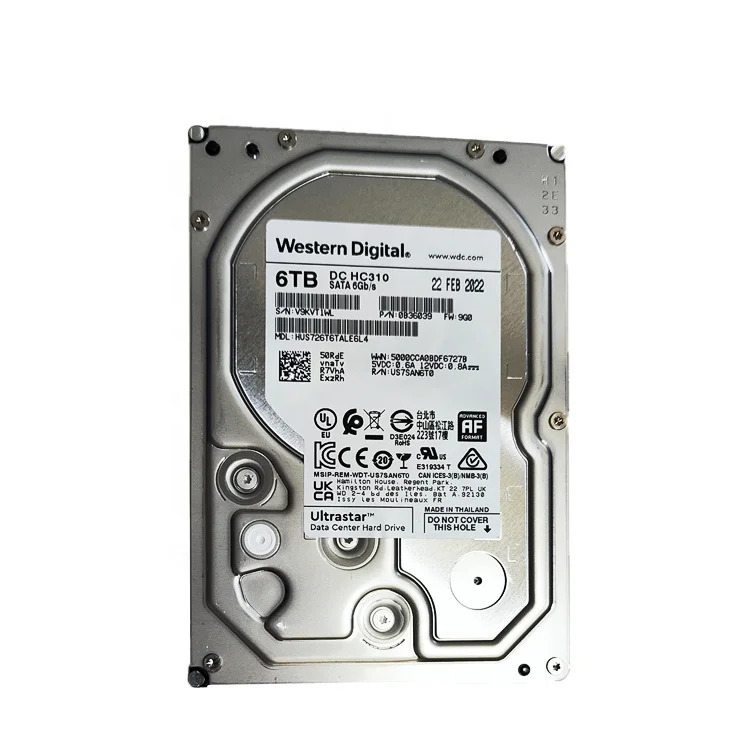 

Original 3.5" 6TB 6Gb/s SATA 7200 RPM CACHE 256MB Hard Drive HUS726T6TALE6L4