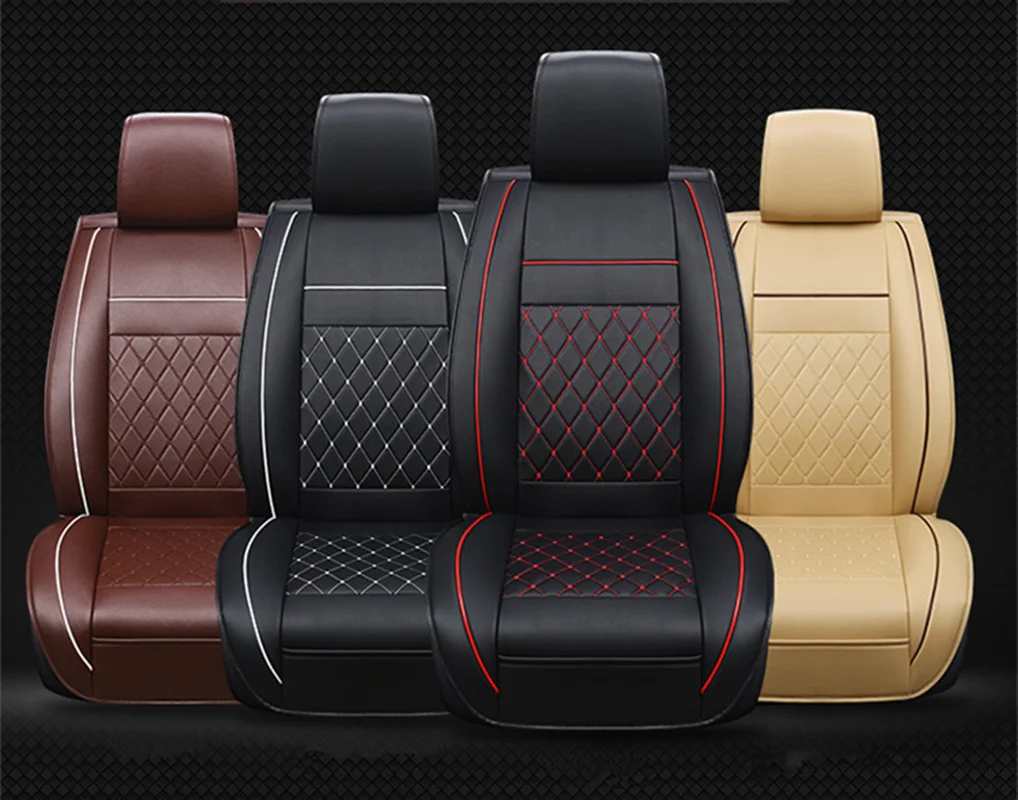 Black Leather Car seat covers For volvo xc90 s60 v40 c30 s80 s40 v50 v60 v70 xc40 V90 chery tiggo 8 7 pro accessories |