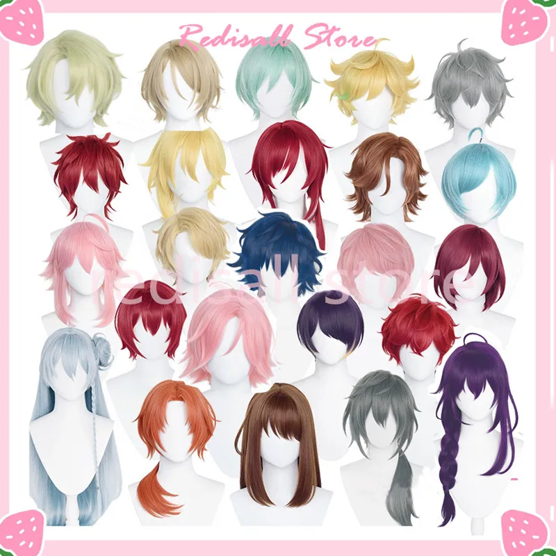 

ES Ensemble Stars Cosplay Wig Tori Himemiya Tsukinaga Leo Shiratopi Aira Ayase Mayoi Suou Tsukasa Sakuma Rei Adult Short Hair