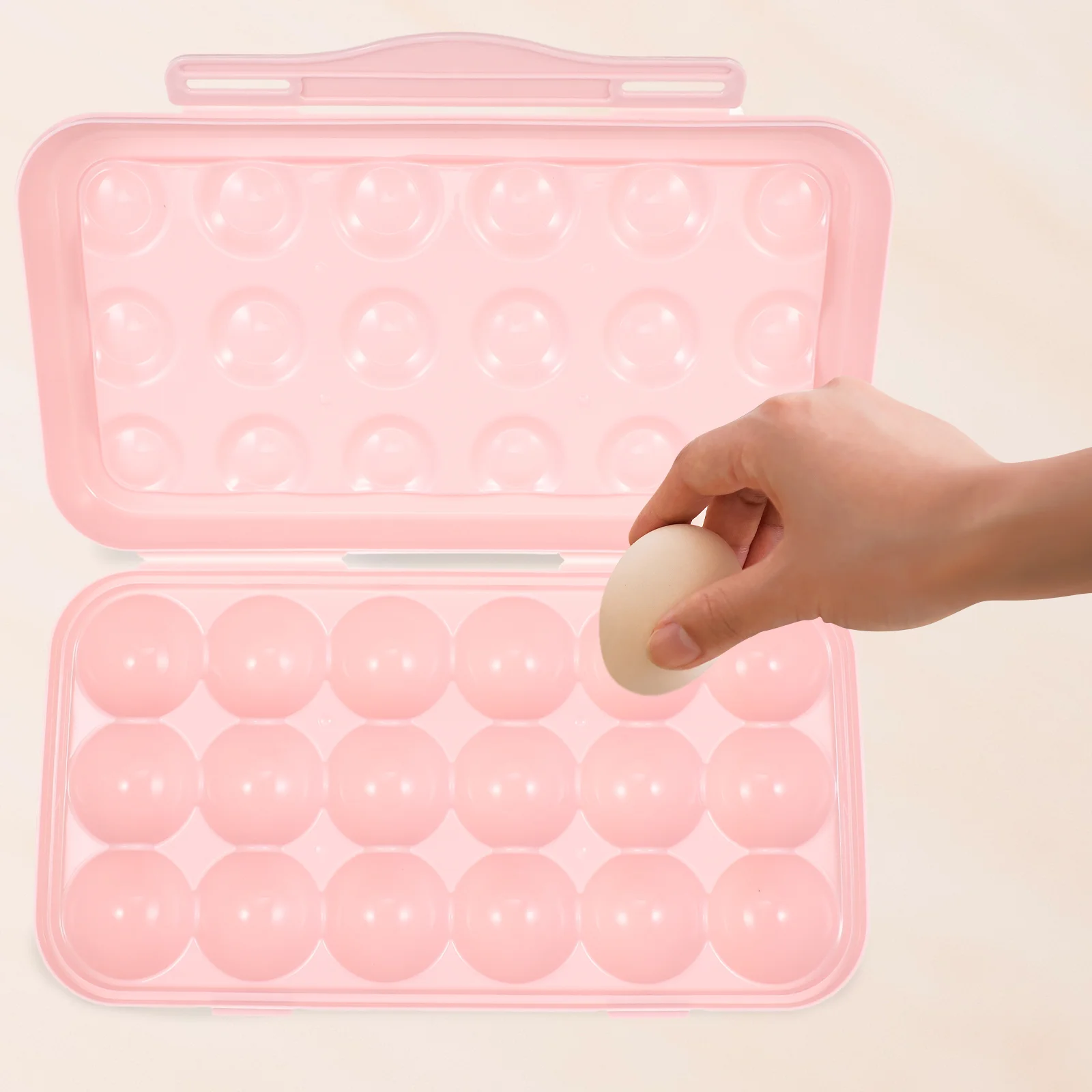 

Egg Holder Tray Refrigeratorplastic Storage Fridge Container Box Containers Organizing Organizer Carrierlid Trays Fresh Carton