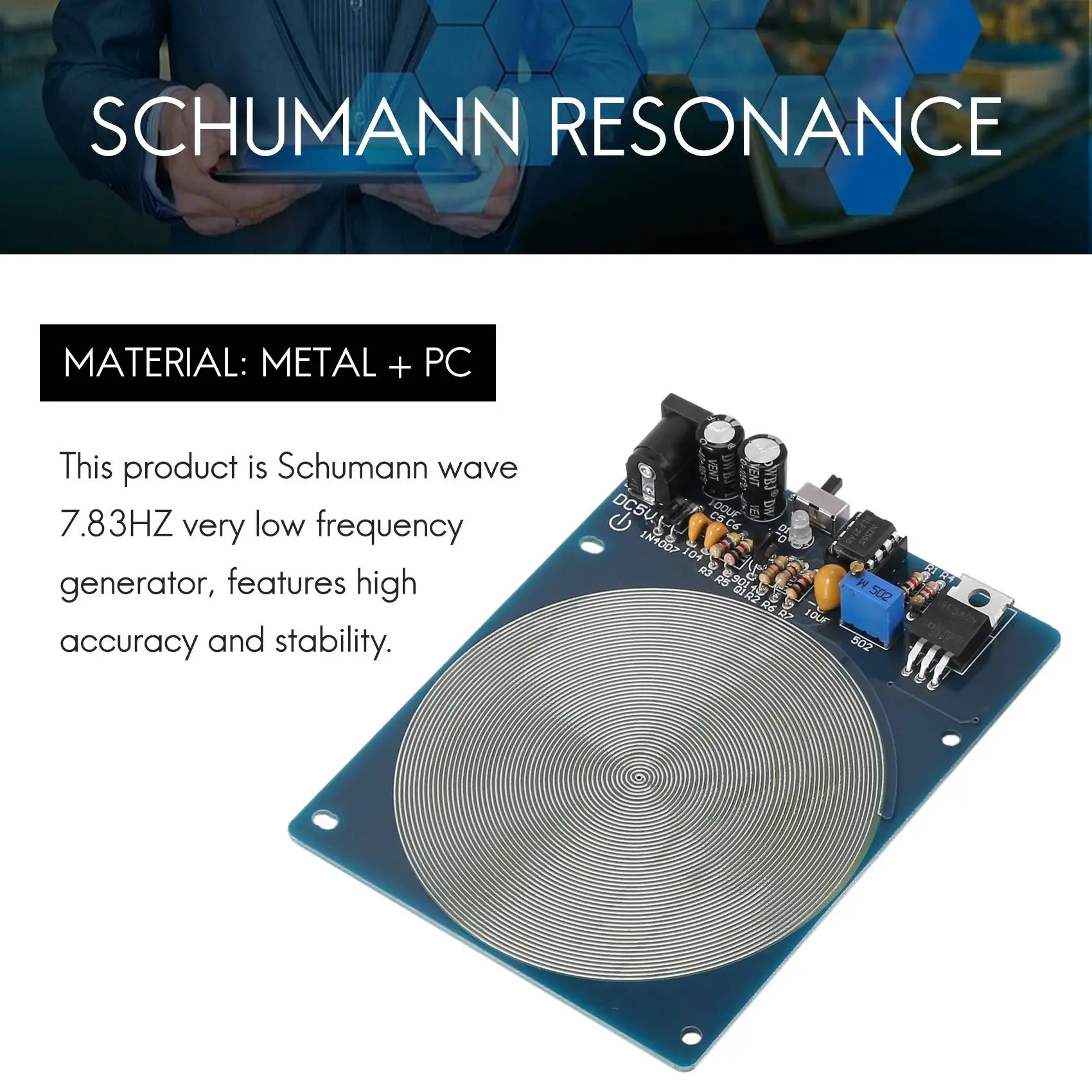 Прецизионный резонансный сверхнизкочастотный генератор импульсной волны