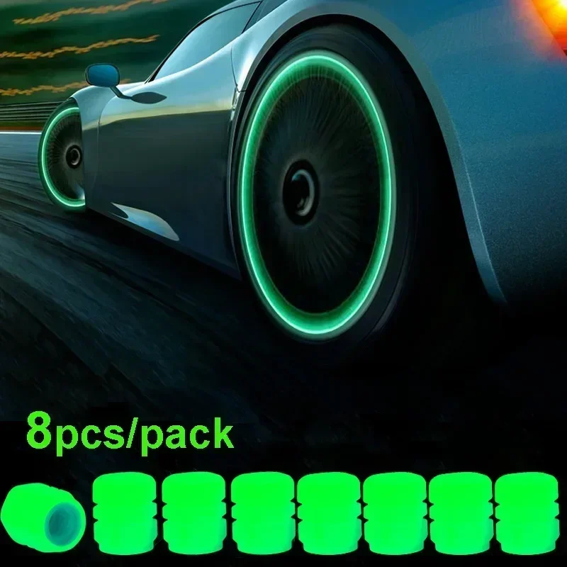 

Колпачок Клапана автомобильного светящегося в темноте флуоресцентного цвета, 20/4 шт.