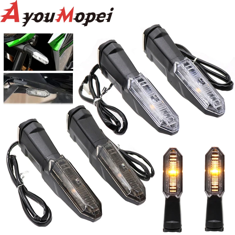 Фото Для KAWASAKI Ninja 125 250 400 650 1000 мотоциклетные светодиодные указатели поворота, поворотники №2
