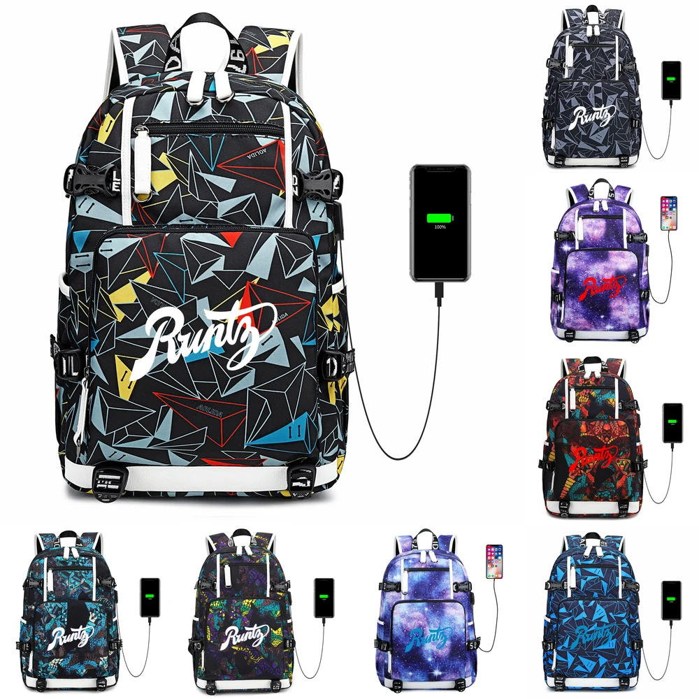 Hook Loop Smell Proof Backpack Runty Laptop Backpack Bags Ba