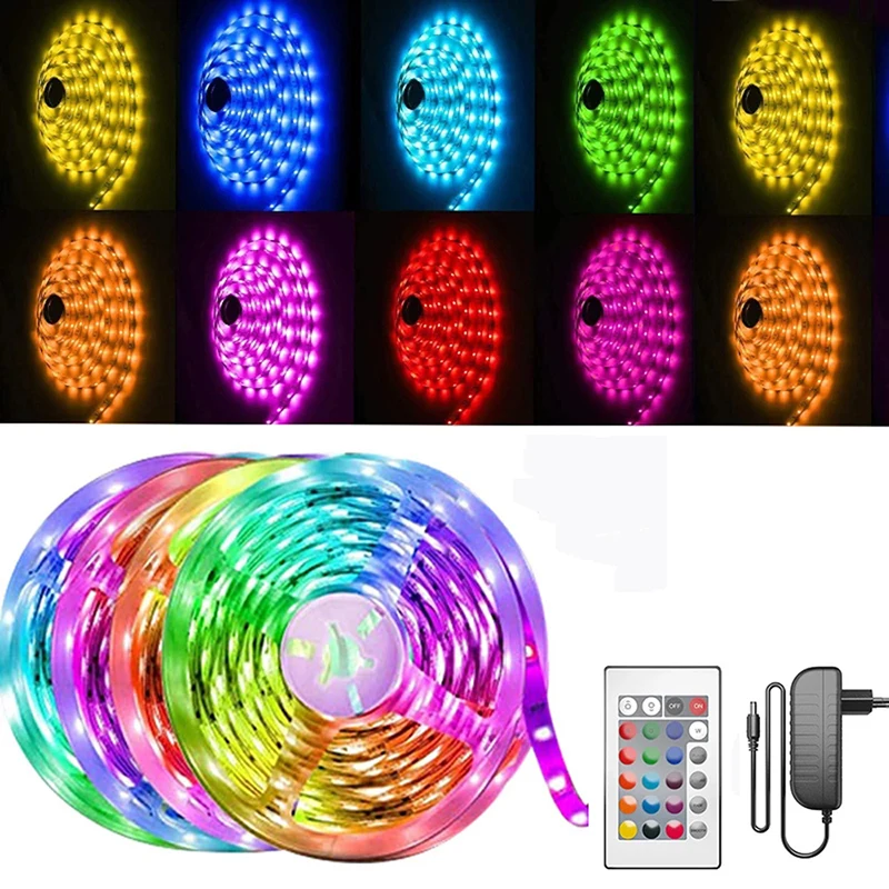 

WIFI LED Strips Lights Bluetooth Luces Led light RGB SMD 2835/5050 Flexible Tape Diode DC 12V Control