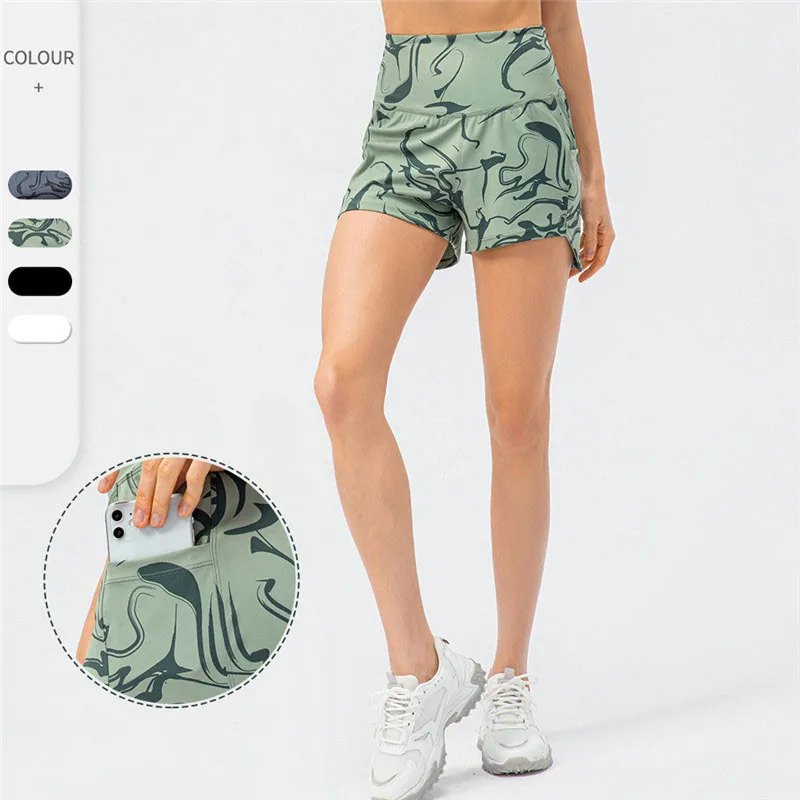 

Summer Women Sports Tennis Shorts Printing Female Loose High Waist Running Casual Fitness Shorts Gym Fitness Athletic Wear