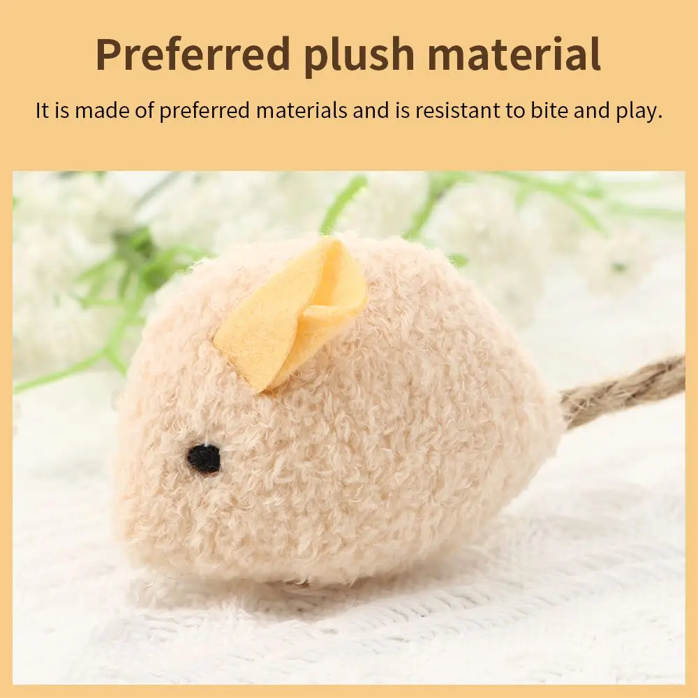 

3pcs/lot Colorful Funny Cats Interactive Toy Plush False Mouse Pet Cat Toy Kitten Playing Pet Training Supplies
