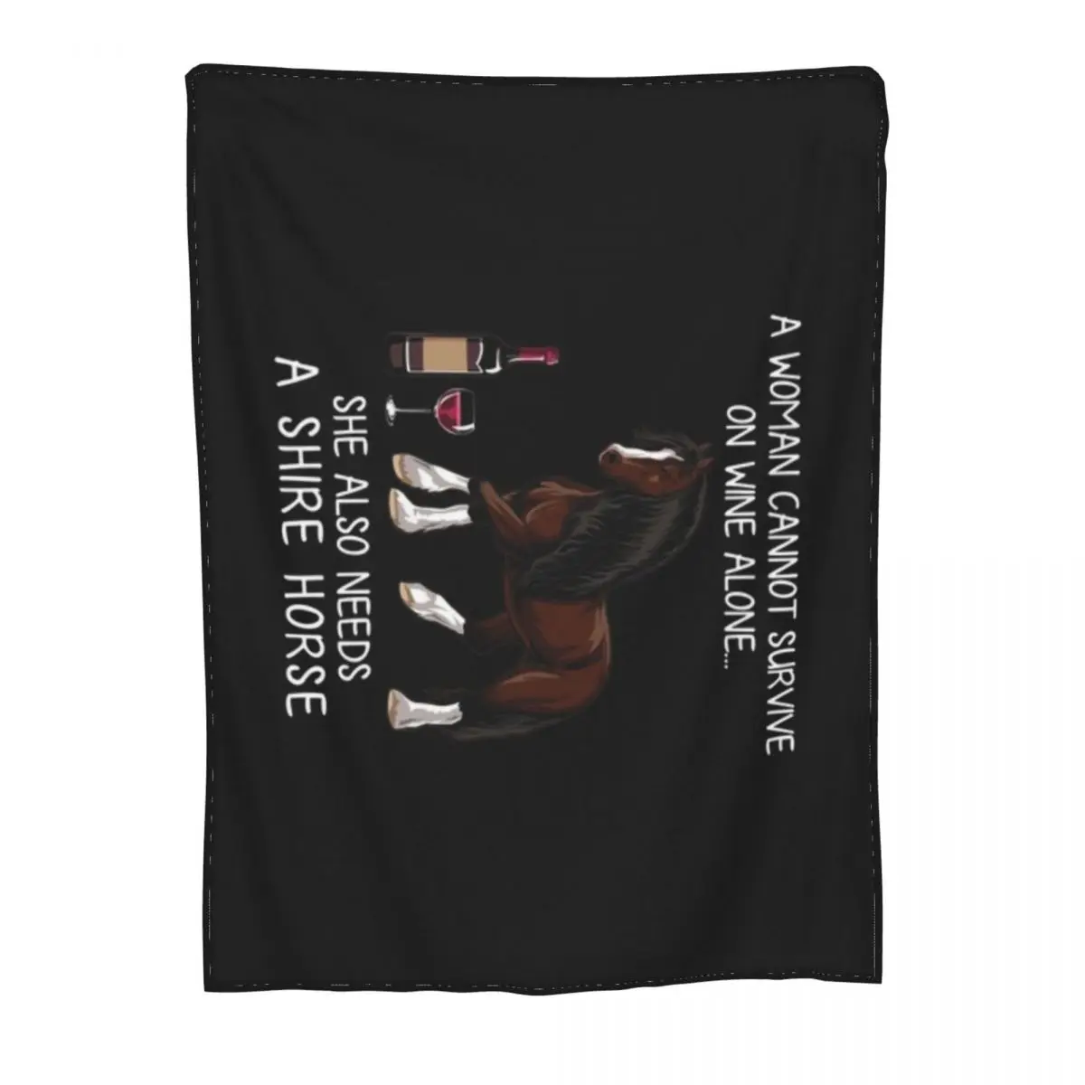 Шир лошадь и вино смешная ультра-Мягкое микро Флисовое одеяло
