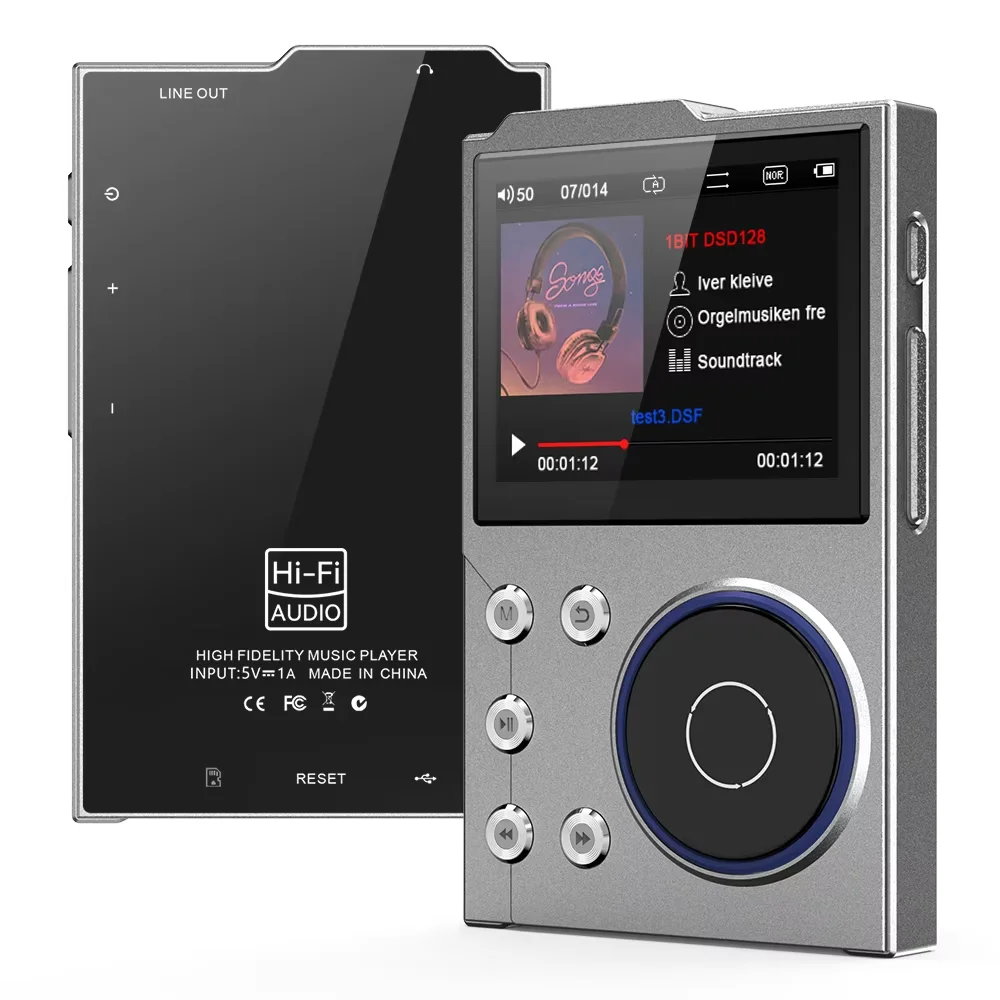 MP3-плеер DSD без потерь. Высококачественный TFT-экран из цинкового сплава