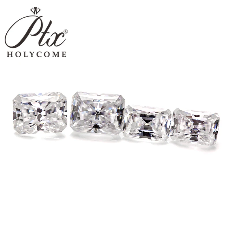 HP D Белый сияющий муассанит Камень с GRA Индивидуальный драгоценный камень 8