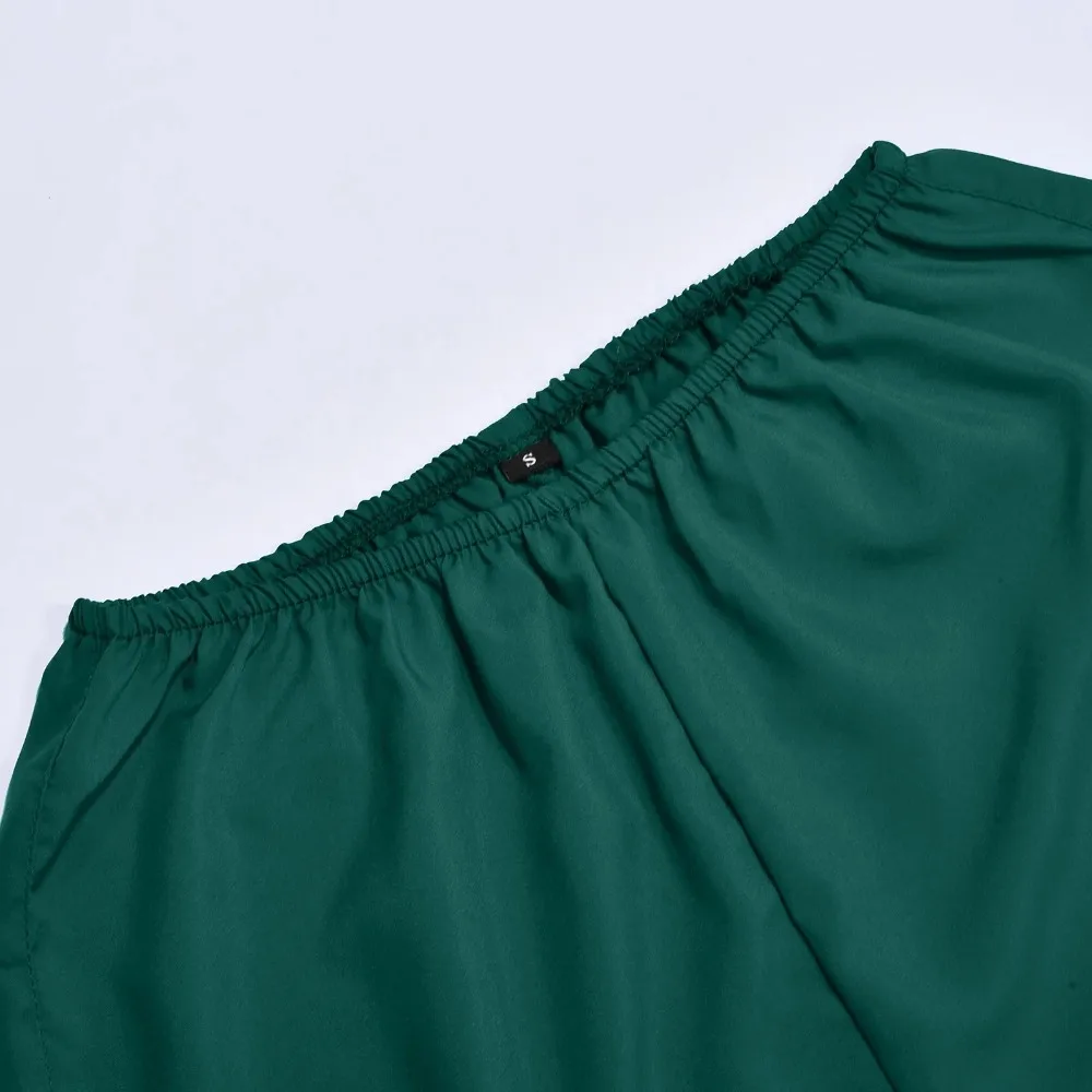 Женские Длинные Широкие Брюки С Эластичной Резинкой На Талии Повседневные