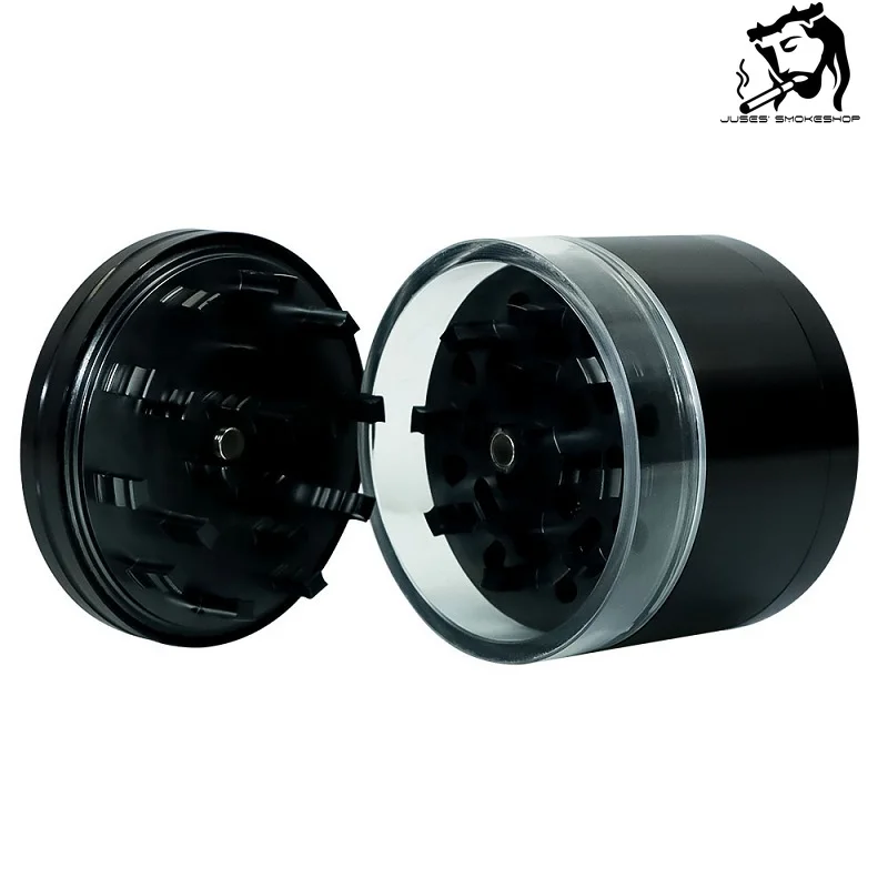 

JUSES' SMOKESHOP Hot Selling Brand New Portable Aluminum Alloy 4 Layers 63mm Tobacco Grinder Smoking Accessories