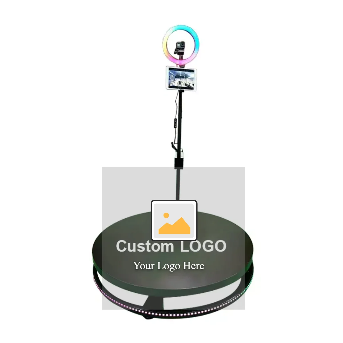 

2021New 360 photo booth back drop material iron 360 photo booth complete kit wedding party 360 photo booth with led lights