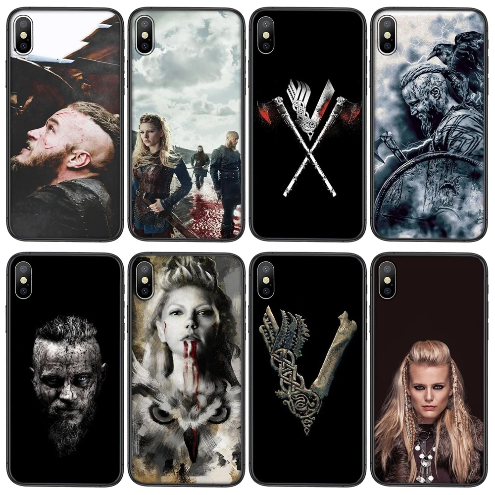 Дешевый реальный для Apple IPhone 13 12 Mini 11 Pro XS MAX XR X 8 7 6S 6 Plus фотография Викинги мягкий