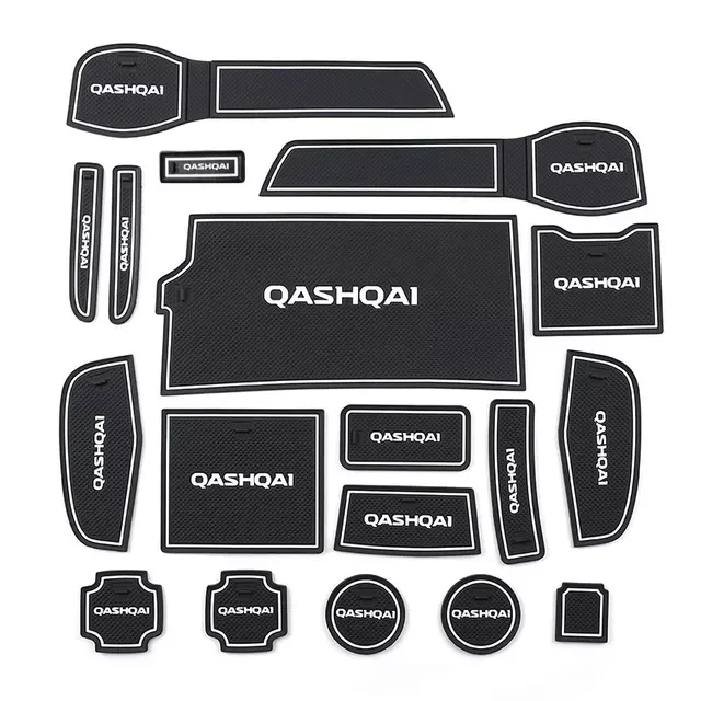 

auto Interior door gate pad cup mat for nissan qashqai j11 2019 2020,17pcs/lot,car accessories