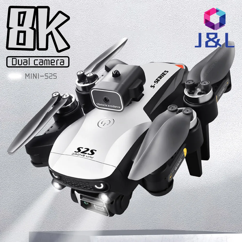 

New S2S Mini Drone 4k Profesional 8K HD Camera Obstacle Avoidance Aerial Photography Brushless Foldable Quadcopter Flying 25Min