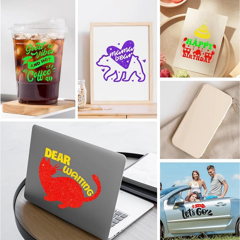 Блестящий Перманентный винил GTBL для Cricut 12x12 дюймов блестящие виниловые