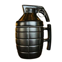 hand grenades mug creative ceramic coffee mug with lid weapon shape ceramic funny gift cup tumbler tea cup drinking water holder