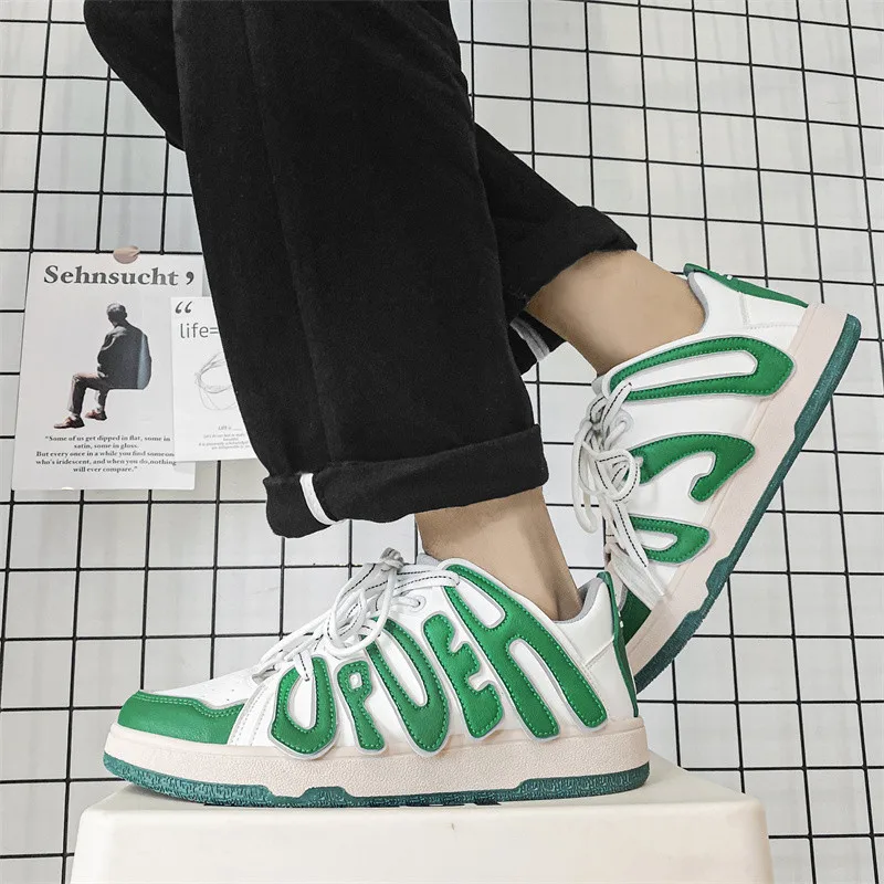 2022 Spring New Fashion White Green Designer Sneakers for Women Men Skate Shoes Trainers Outdoor Low-cut Vulcanized Sneakers Men