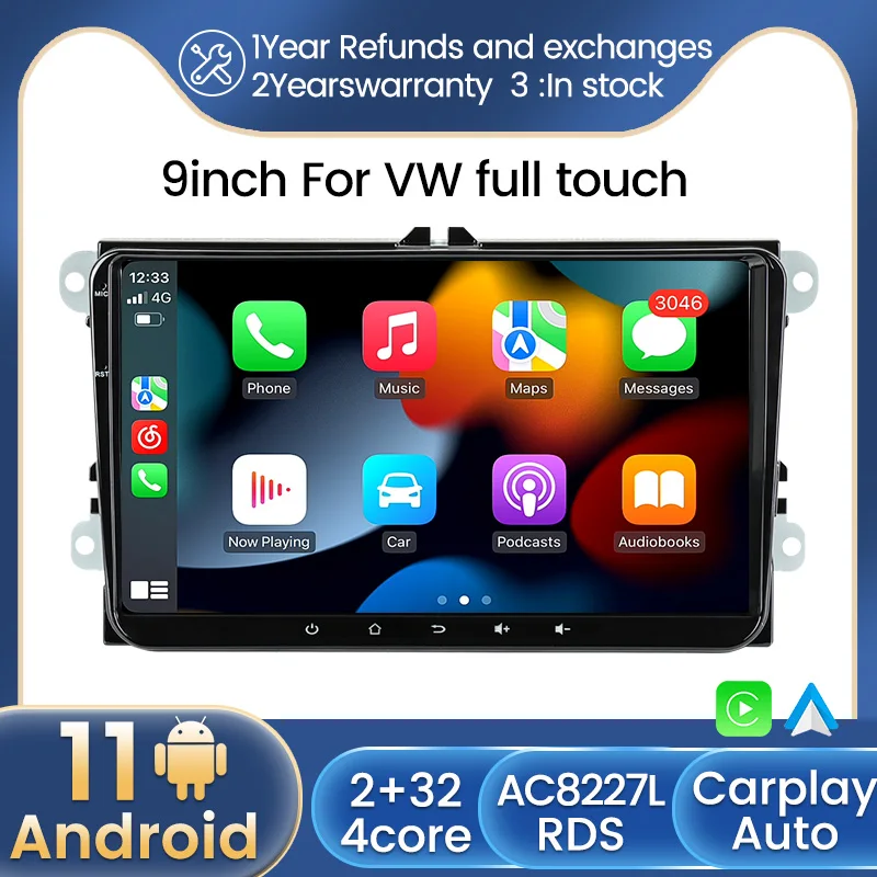 9212 32G ROM Android 11 RDS GPS-навигация для Volkswagen/VW/Passat/Touran/Caddy /Jetta /Polo/Seat автомобильное