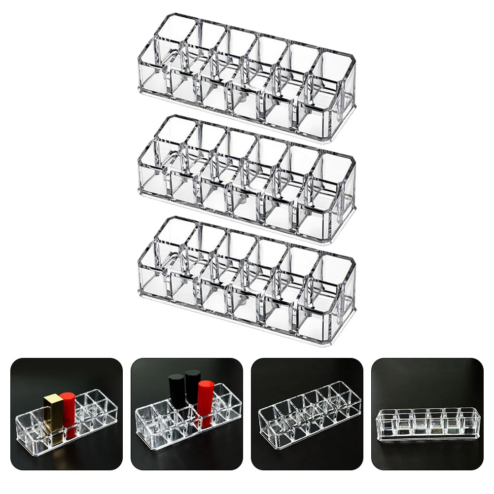 

Lipstick Organizer Gloss Lip Holder Storage Box Makeup Display Case Rack Acrylic Cases Standcontainer Cleardrawer