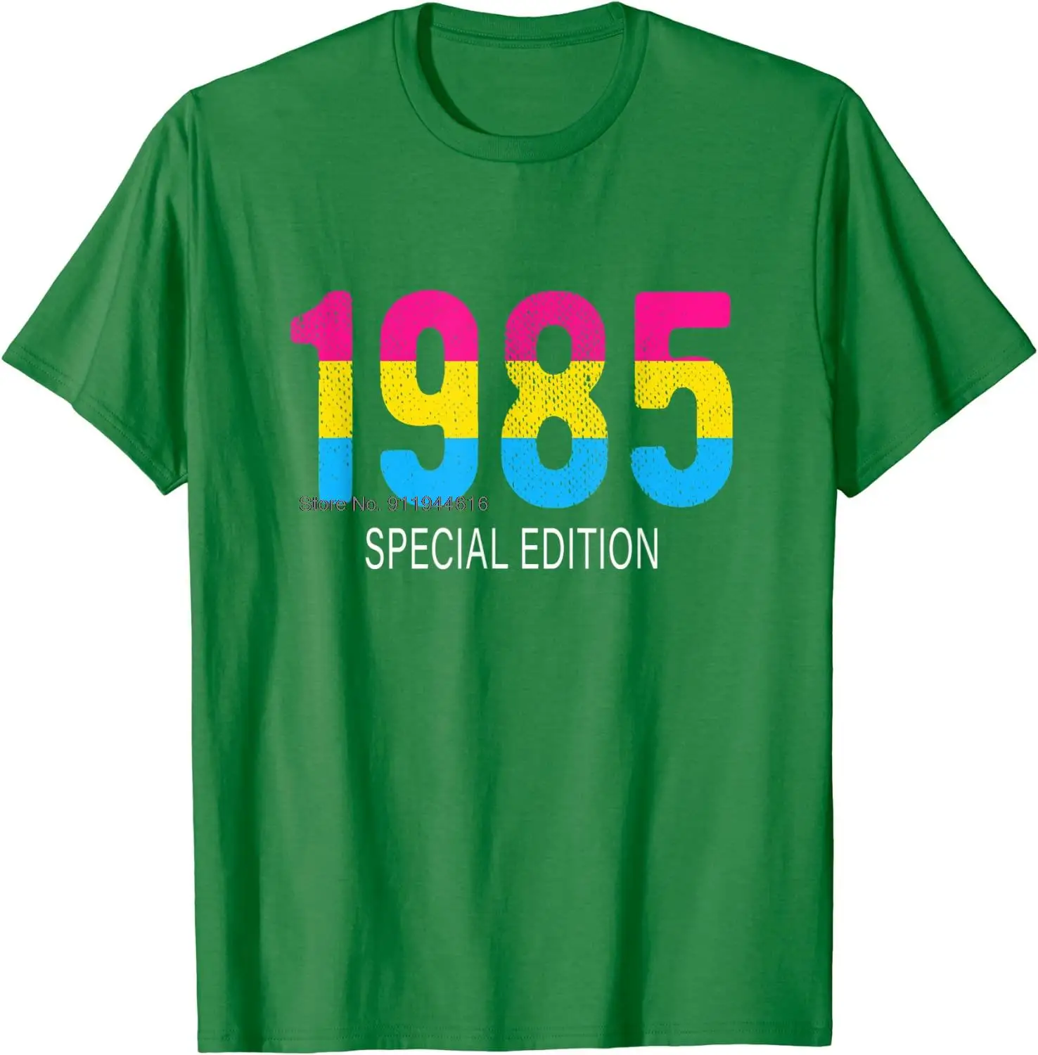 

1985 Pansexual Birthday - Pan Pride Pansexual Rainbow Gift T-Shirt