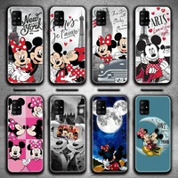 cartoon mickey and minnie mouse phone case for samsung galaxy a52 a21s a02s a12 a31 a81 a10 a30 a32 a50 a80 a71 a51 5g