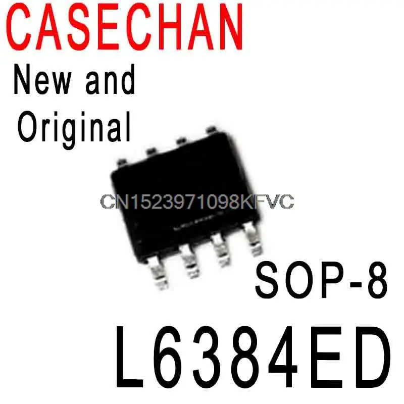 5 шт., новые и оригинальные полумостовые драйверы L6384ED013TR SOP-8 SMD высокого напряжения, новая оригинальная плата IC L6384ED