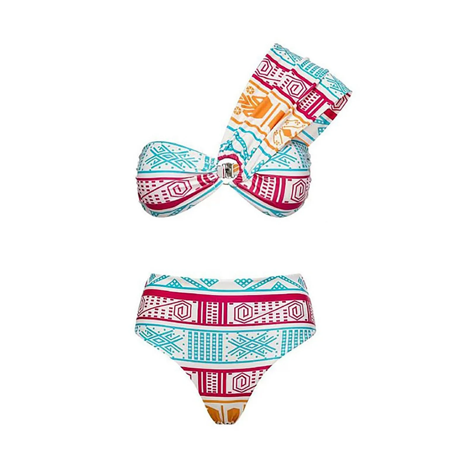 

Женский раздельный купальник с принтом, пляжная одежда для отпуска, бикини, женский спортивный бюстгальтер, купальник, топ, купальник с коро...