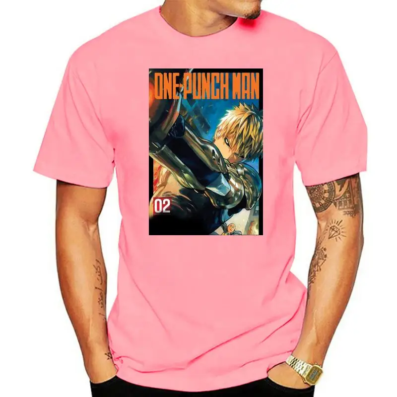 

ANIME One Punch Man GENOS T-Shirt Cotton Fitness Plus Size Tee Shirt