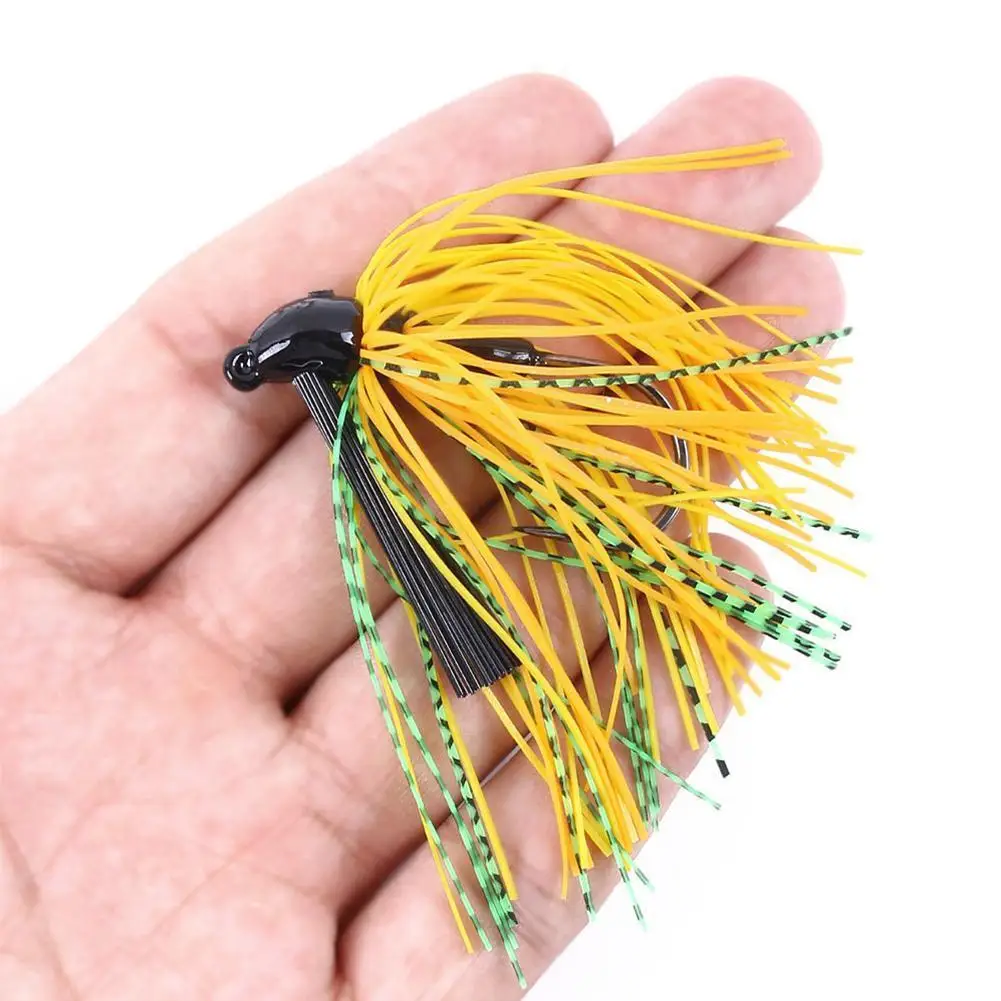 

1pcs 10g Spinnerbait Black Large Mouth Bass Fish Metal Pike Bait Tackle Supply Fishing Soft Jig Rubber Lure Beard Fishing F O4Q0