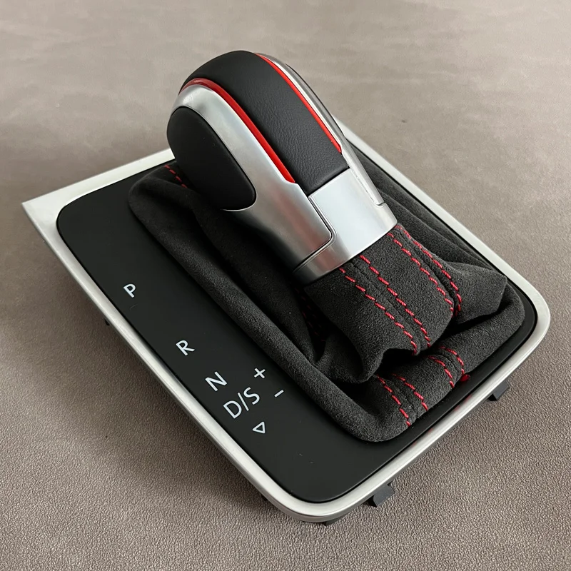 

DSG Genuine leather red stitch Gear Shift knob For Golf 7 7.5