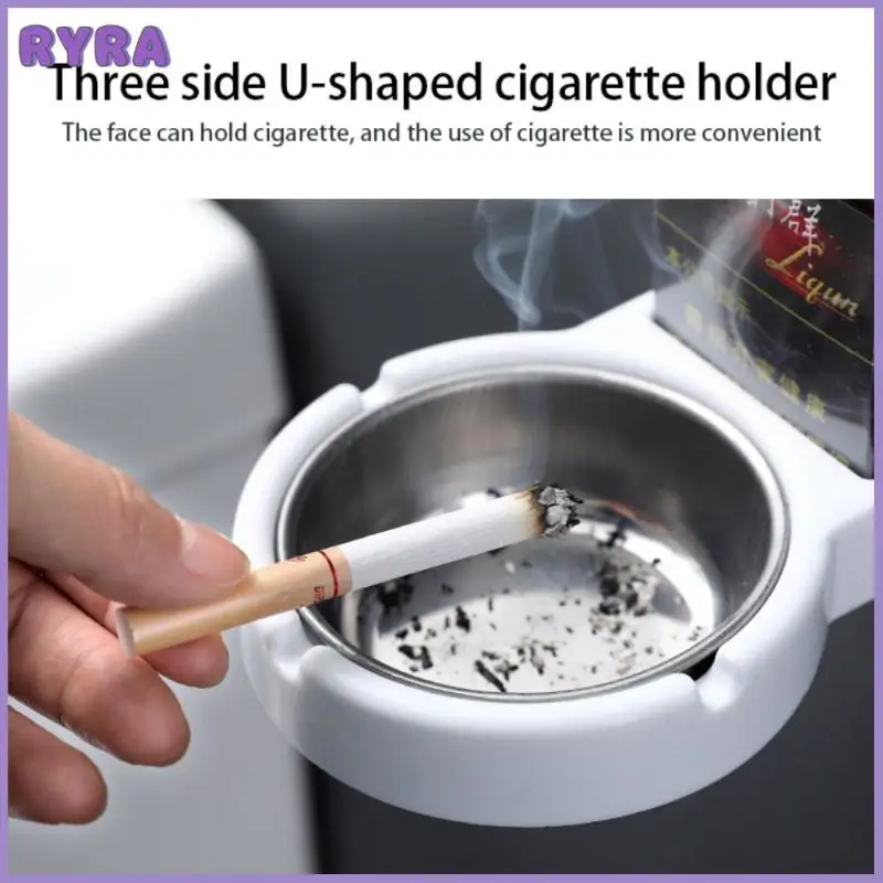 

Non-marking Sticker Ashtray Wall Paste Home Bar Toilet Smoking Indoor Cigarette Butt Lighters Storage Shelf Tray Box Ashtrays