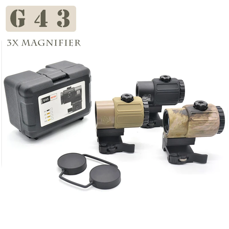 Тактический прицел G43 фиксированная Лупа 3 раза G33 с переключателем в сторону