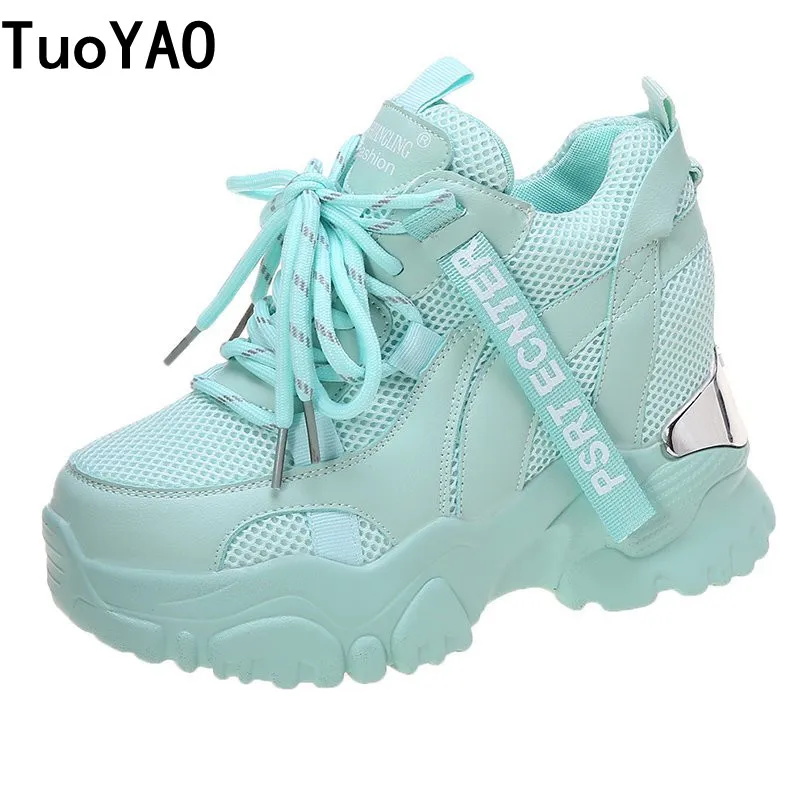 

Женские кроссовки на массивной платформе, черные или синие теннисные кроссовки на толстой подошве, с вулканизированной подошвой, повседнев...