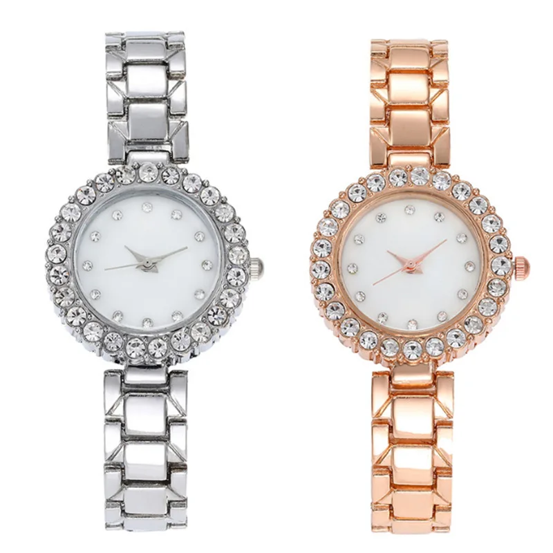 

New Fashion Ladies Luxury Watch Rosy Gold Small Stainless Steel Quartz Watch For Women Casual Bracelet Watches Relogio Feminino