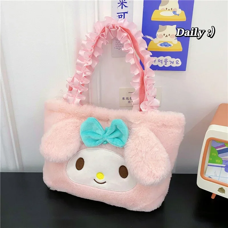 Сумка Hello Kitty Kawaii Sanrio аниме Сумочка Cinnamoroll Kuromi Melody Мультяшные мягкие Наплечные