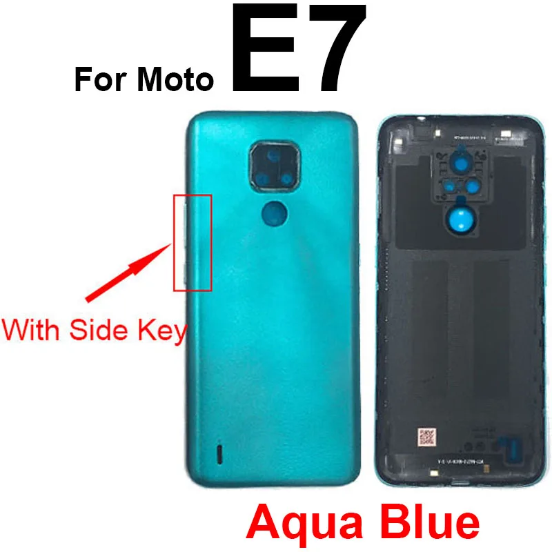 Задняя крышка батарейного отсека для Motorola Moto E4 Plus E6 Play E6S 2020 E7 корпуса