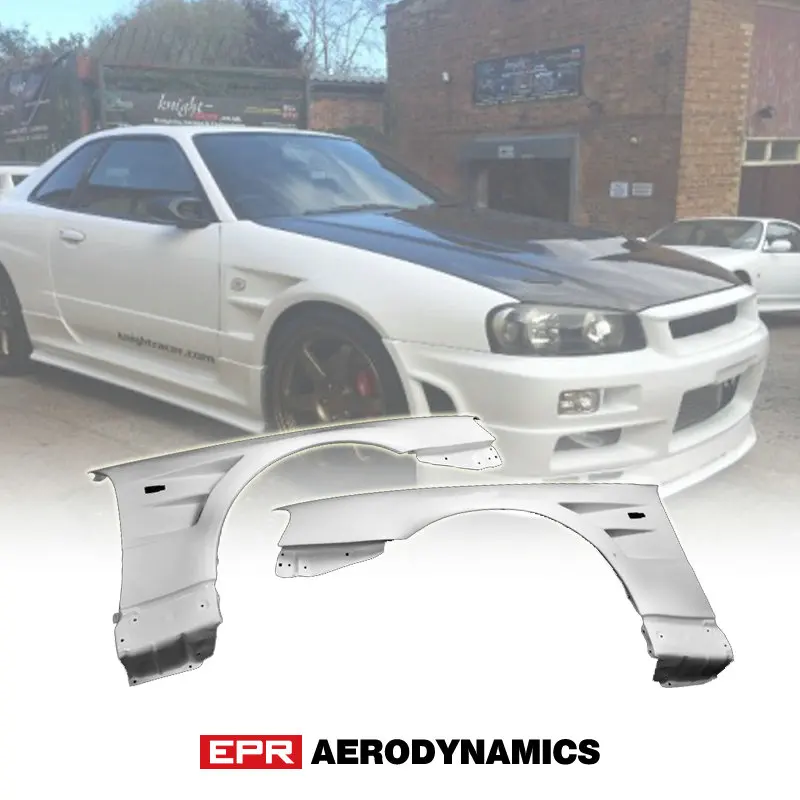 

Car Styling FRP Fiber Glass Front Fender For Nissan Skyline R34 GTR BN Style