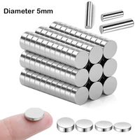 1050100pcs diameter 5mm magnet powerful magnetic small round rare earth magnets search magnets