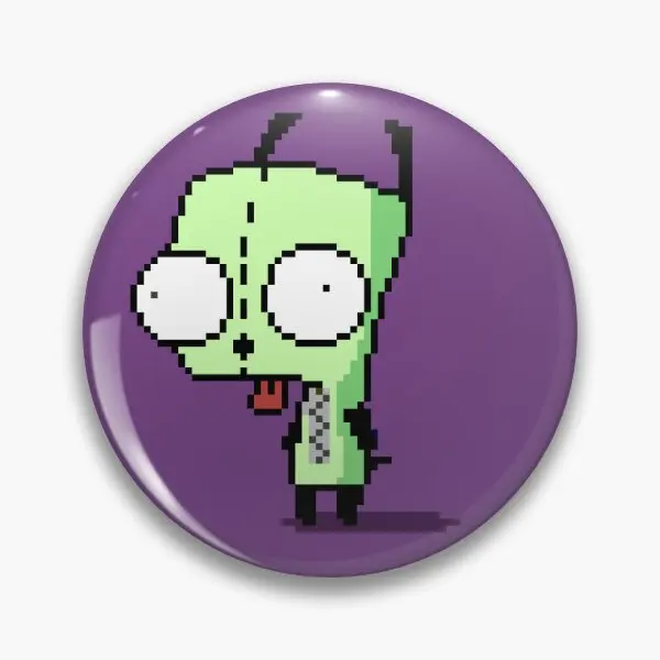 Gir Invader Zim мягкая булавка на пуговицах подарок милая с лацканами мультяшная шляпа